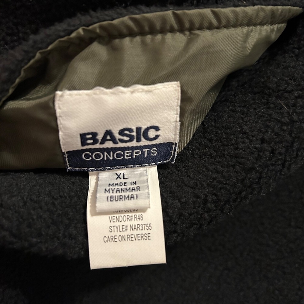 Basic Concept Men's Reversible Jacket Size Xl Oli… - image 8